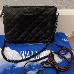 MZ Wallace leather pippa with pink lining